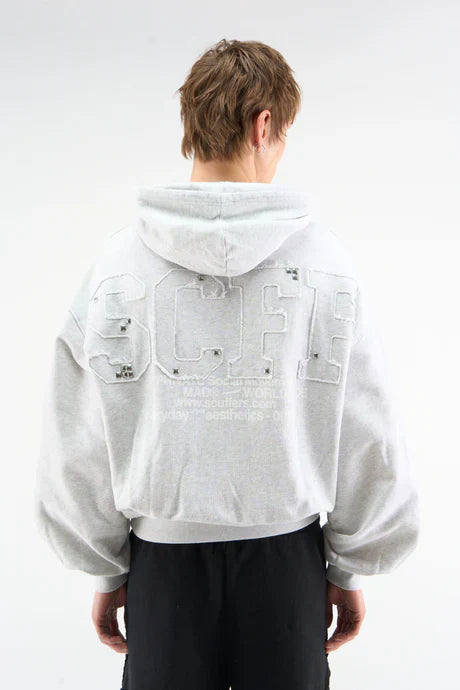 Scuffers Worldwide Grey Melange Hoodie