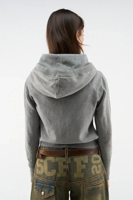 Scuffers Route Light Grey Knit Zipper